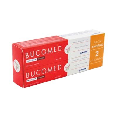 BUCOMED ANTICARIES PACK 2 PASTAS 125ML