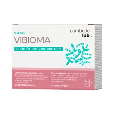 CUMLAUDE VIBIOMA 14 SOBRES 3GR MELOCOTO