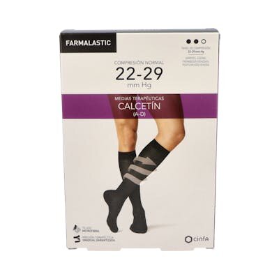 CALCETIN FARMALASTIC NORMAL NEGRO T/GDE