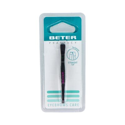 PINZAS DEPILAR BETER NEGRA RECTA R/24003