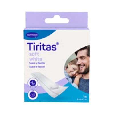 TIRITAS SENSITIVE ELASTIC 8CMX1M 1 ROLLO