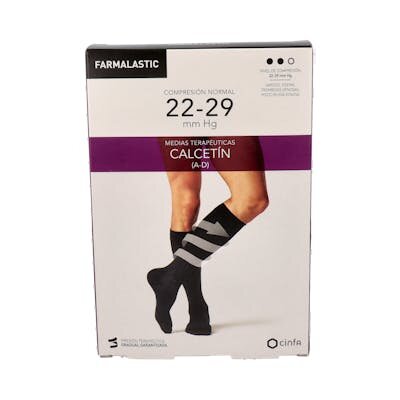 CALCETIN FARMALASTIC NORMAL NEGRO T/PEQ