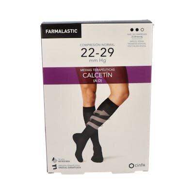 CALCETIN FARMALASTIC NORMAL NEGRO T/MED