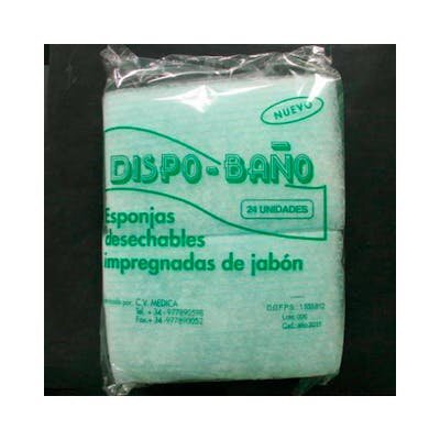 ESPONJA DISPO-BAÑO 24 UNI