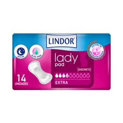 LINDOR LADY PAD EXTRA 4 GOTAS 12 UN