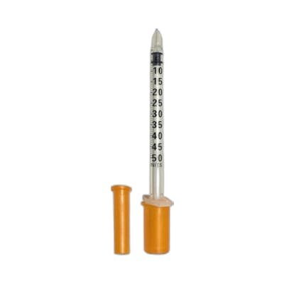 JERINGA INSULINA C/AG 0,5ML 0,30x8MM 10